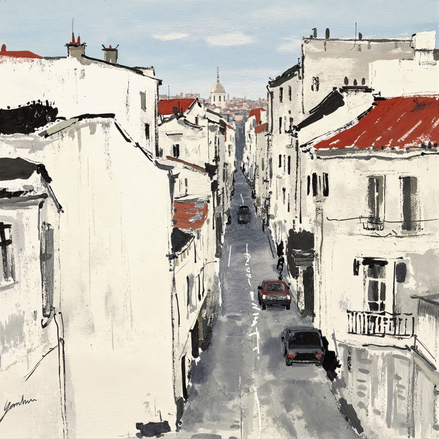 Streets in the Old Town of Seville, Spain